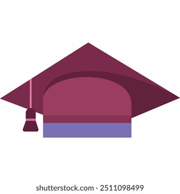 Vektor Abschluss Mütze Symbol Student Hut