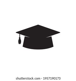 Vector Graduation Hat Collection For students who graduate Isolated on white background