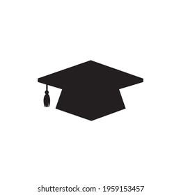 Vector Graduation Hat Collection For students who graduate Isolated on white background