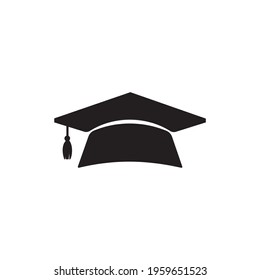 Vector Graduation Hat Collection For students who graduate Isolated on white background