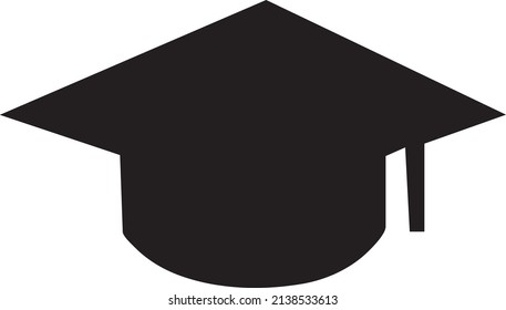 vector graduation hat icon. sign design on white background..eps
