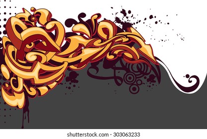 Vector Graffiti Arrows Background