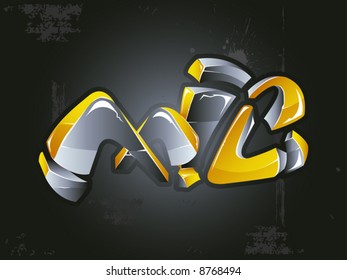 vector graffiti inscription toilet pointer, wc