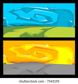 Vector Graffiti Landscape