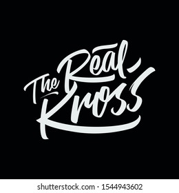 Vector graffiti lettering logo "The Real Kross"