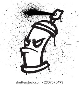 Vector aislado de carácter de pulverización de graffiti vectorial