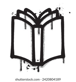 Vector graffiti spray paint book isolated vector illustration