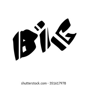 Vector graffiti tag BIG on a white background.