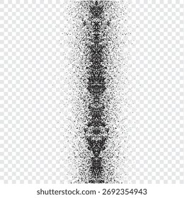 Vektorgrau-Geräuschhintergrund mit Pointillismus-Punkten und stippiger Farbverlauf-Textur, Halbtongrau-Muster und abstraktem Dotwork-Effekt