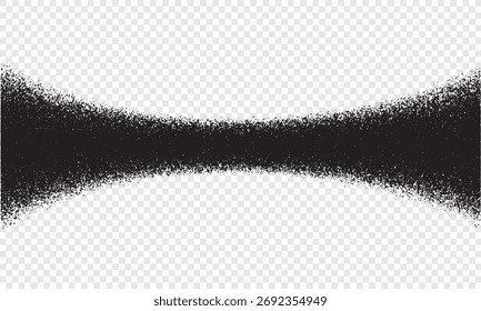 Fondo de ruido de grano de Vector con puntos de puntillismo y textura de gradiente punteado, patrón granulado de semitono y efecto de dotwork abstracto