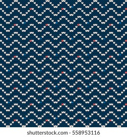 Vector grandma knitting pattern for Ugly Sweater