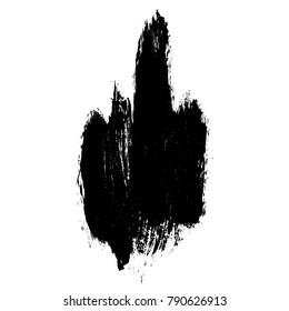 Vector grangy acrylic brush strokes. Vertical black lines on white background. Hand painted design elements. Ink drawing.