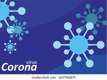 vector graohic of corona virus a dangerous disease that spreads through breathing