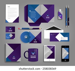 Vector grapchic professional identity for your company, with useful elements