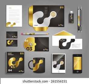 Vector grapchic professional identity for your company, with useful elements