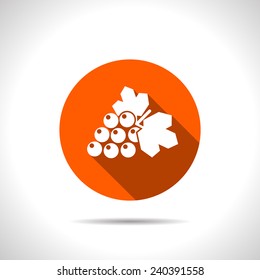 Vector grape icon. Food icon. Eps10