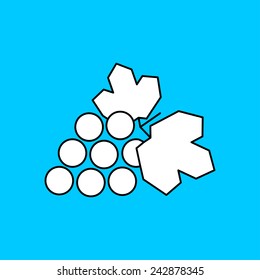 Vector grape icon. Food icon. Eps10