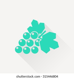 Vector grape icon. Food icon. Eps10