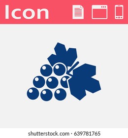 Vector grape icon. Food icon. Eps10