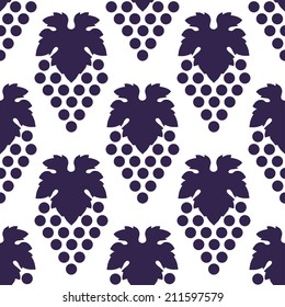 vector grape seamless pattern