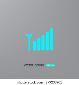 vector graph button
