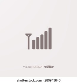 vector graph button