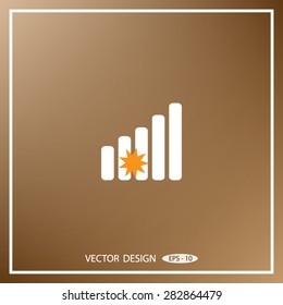 vector graph button