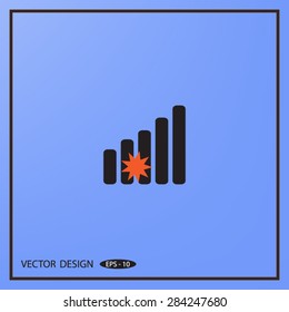 vector graph button