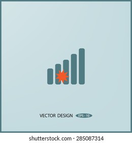 vector graph button