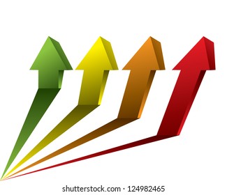 vector graph chart arrow