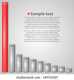 vector graph chart background