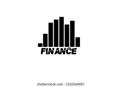 Vector graph and chart line icons set of finance wave plan on white background