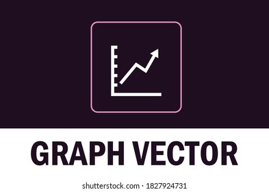 Vector of graph. With dark theme background.