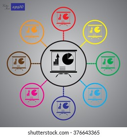 Vector graph icon