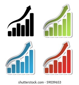 Vector graph stickers