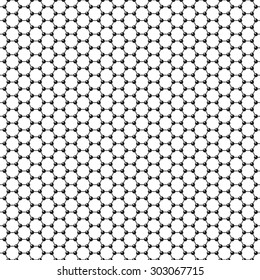 Vector Graphene Flat Icon. Science Illustration. Seamless Pattern