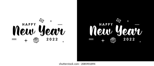 Vector graphic of 2022 happy new year design