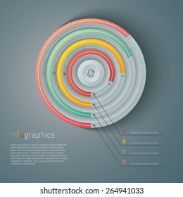 Vector graphic abstract 3d info-graphic design for your business
