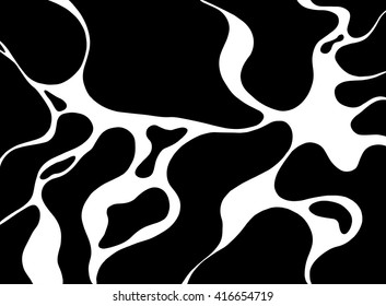 Vector. Graphic abstract art. Symbolic pattern of the water. Random spot
