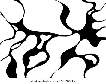 Vector. Graphic abstract art. Symbolic pattern of the water. Random spot