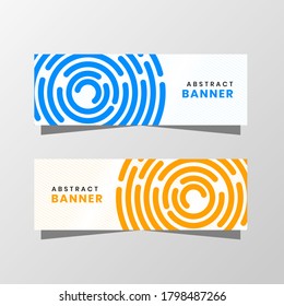 Vector Graphic of Abstract Banner Design. with modern yellow and blue color scheme. Perfect for you use