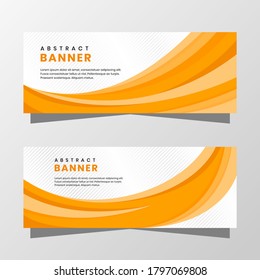 Vector Graphic of Abstract Banner. with modern yellow color scheme. Perfect for you use