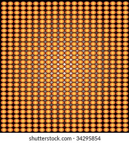 vector graphic abstract color background made of orange oval points