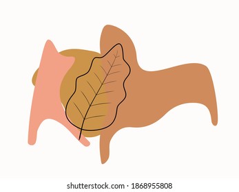Vector graphic of Abstract contemporary modern trendy style. Hand drawn various shapes and doodle objects with pastel colors. Suits for posters, wall decoration, postcard or brochure cover design.
