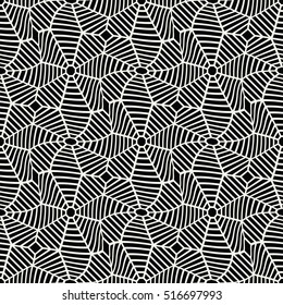 Vector graphic abstract geometry grid pattern. black and white web seamless geometric background . subtle pillow and bed sheet design. unique art deco. hipster fashion print