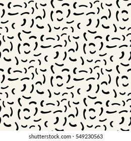 Vector graphic abstract geometry memphis style pattern. black and white seamless geometric background . subtle pillow and bed sheet design. unique art deco. hipster fashion print