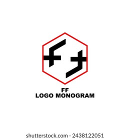 Vektor-Grafik der abstrakten Vektor-Illustration der zwei Buchstaben FF-Logo. Dieser Vektor ist perfekt für Firmenlogos, Banner, Business, Hochzeitsnamendesigns, Visitenkartendesigns und Branding usw.