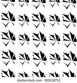 Vector graphic abstract leaves isolated on white, seamless vector pattern, texture background, template for cosmetic, natural organic product, wallpaper, textiles, packaging, fabric, scrapbooking