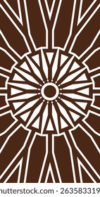 vector graphic of abstract pattern in brown color with white background vertical for wall decoration or other background