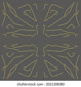 Vector graphic of a abstract tattoo on a grey background